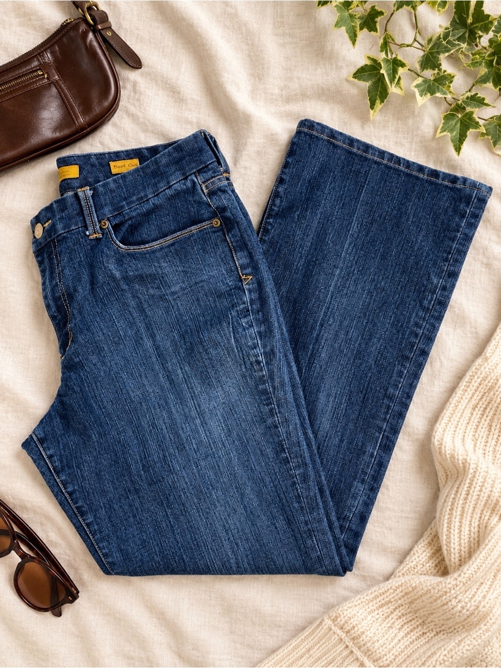 Vintage Y2K Seven7 Premium Denim Low Rise Bootcut Jeans Size 14